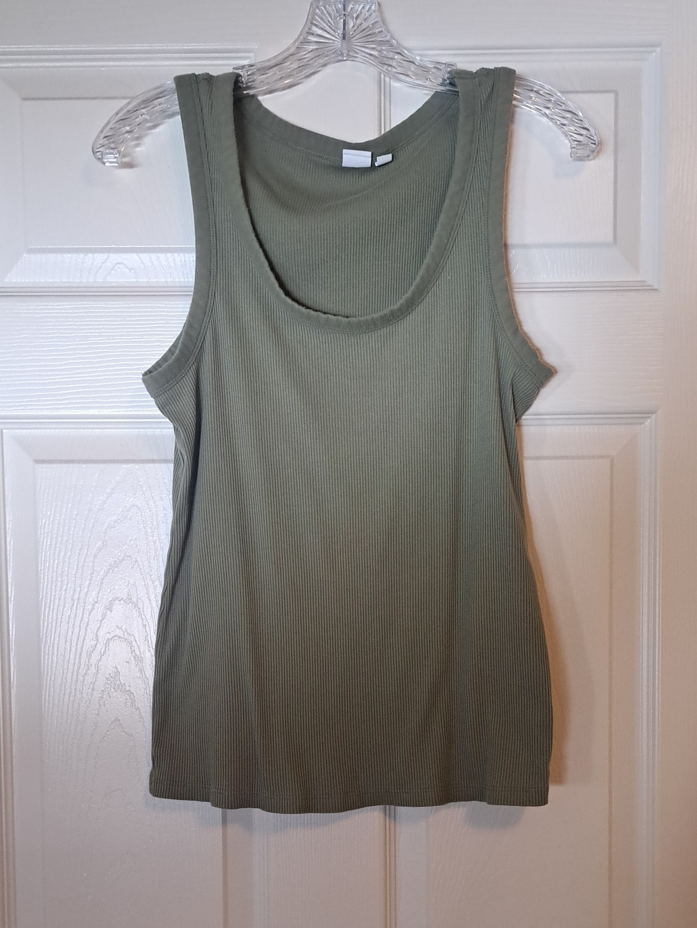 GAP Olive Green Ribbed Tank Top